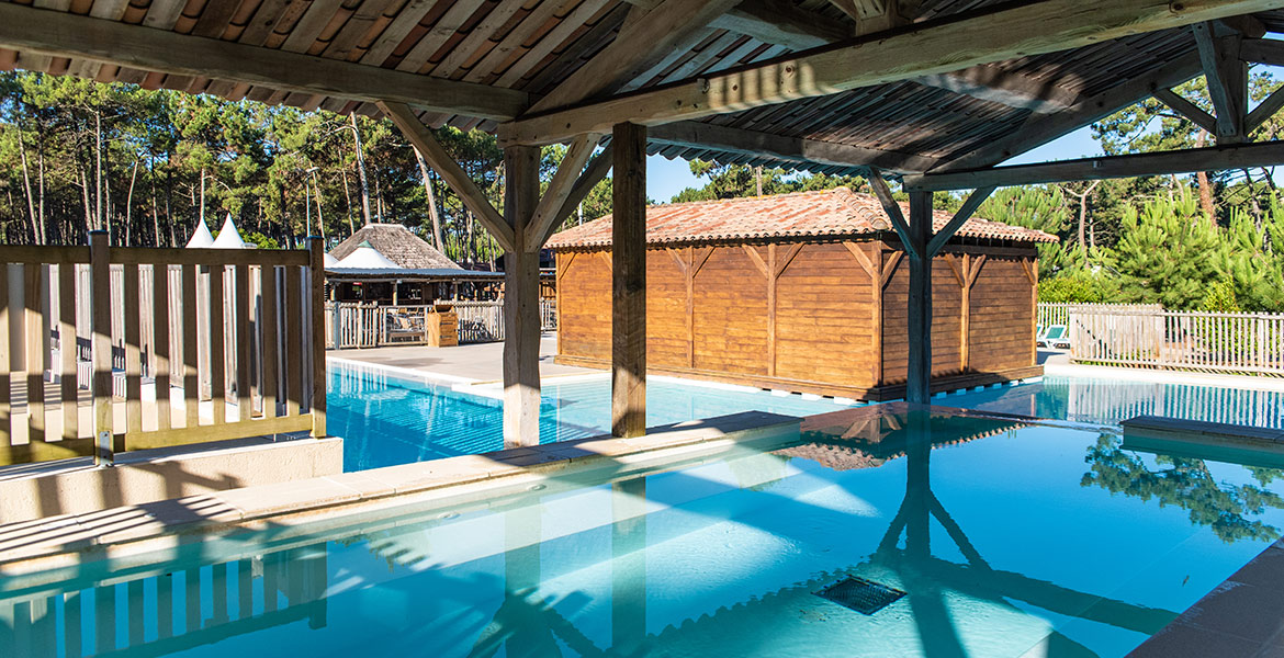 Piscine du Camping Campéole Les Tourterelles à Saint-Gitons-Plage dans les Landes