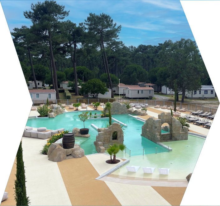 2024 - Camping Médoc Plage 4* Ajout d’une piscin zen pour les +18 ans