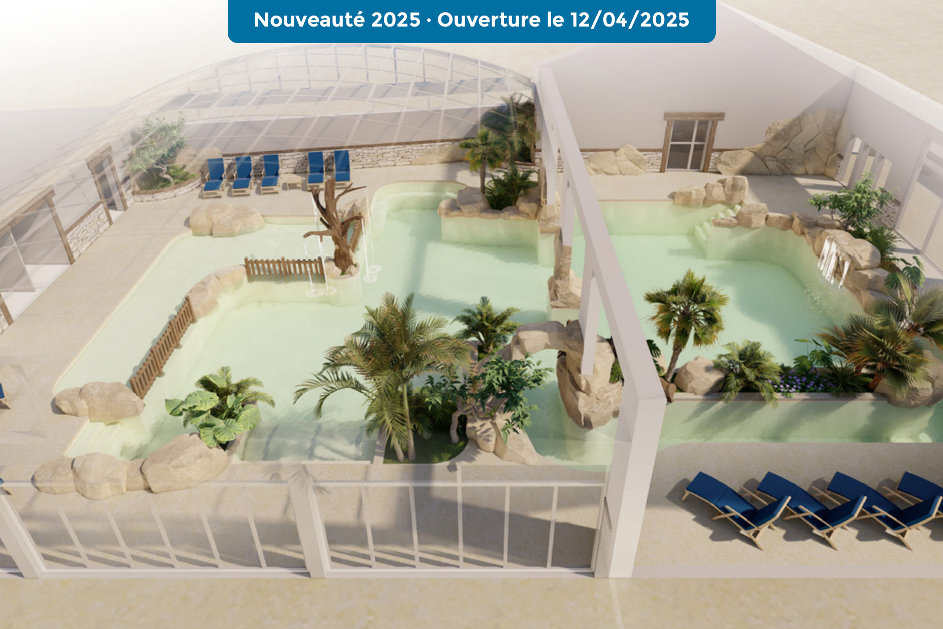 Nouveauté 2025 - agrandissement de la piscine couverte